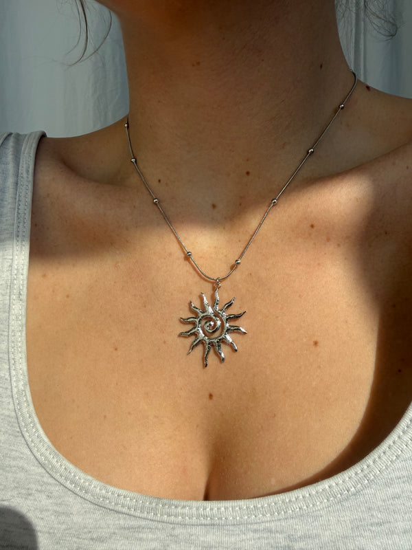 Collier SUN argenté