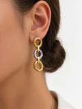boucle d’oreille bicolore