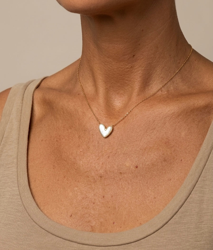 collier tendresse doré