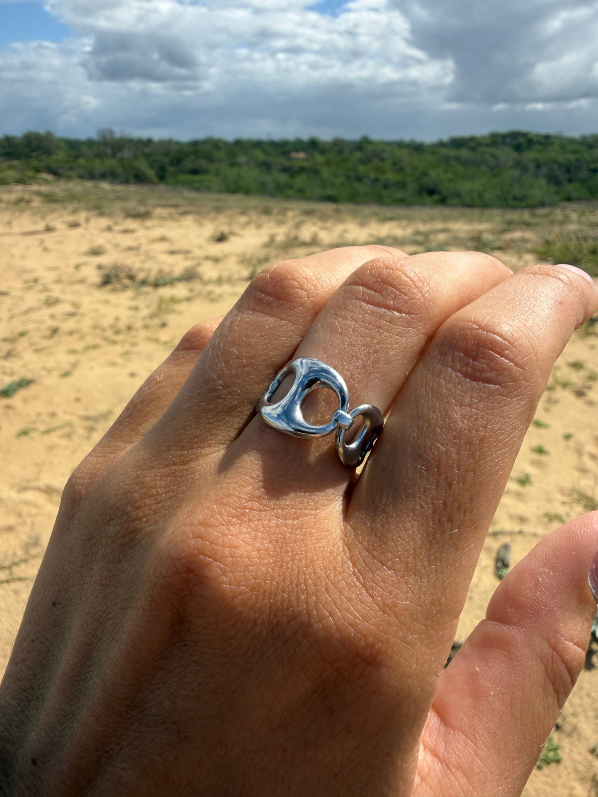bague leonie argenté