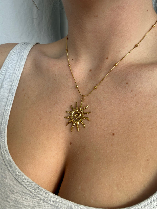 Collier SUN doré