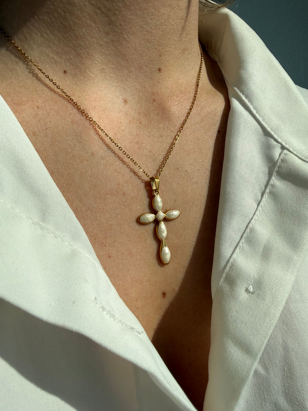 Collier CLÉA blanc