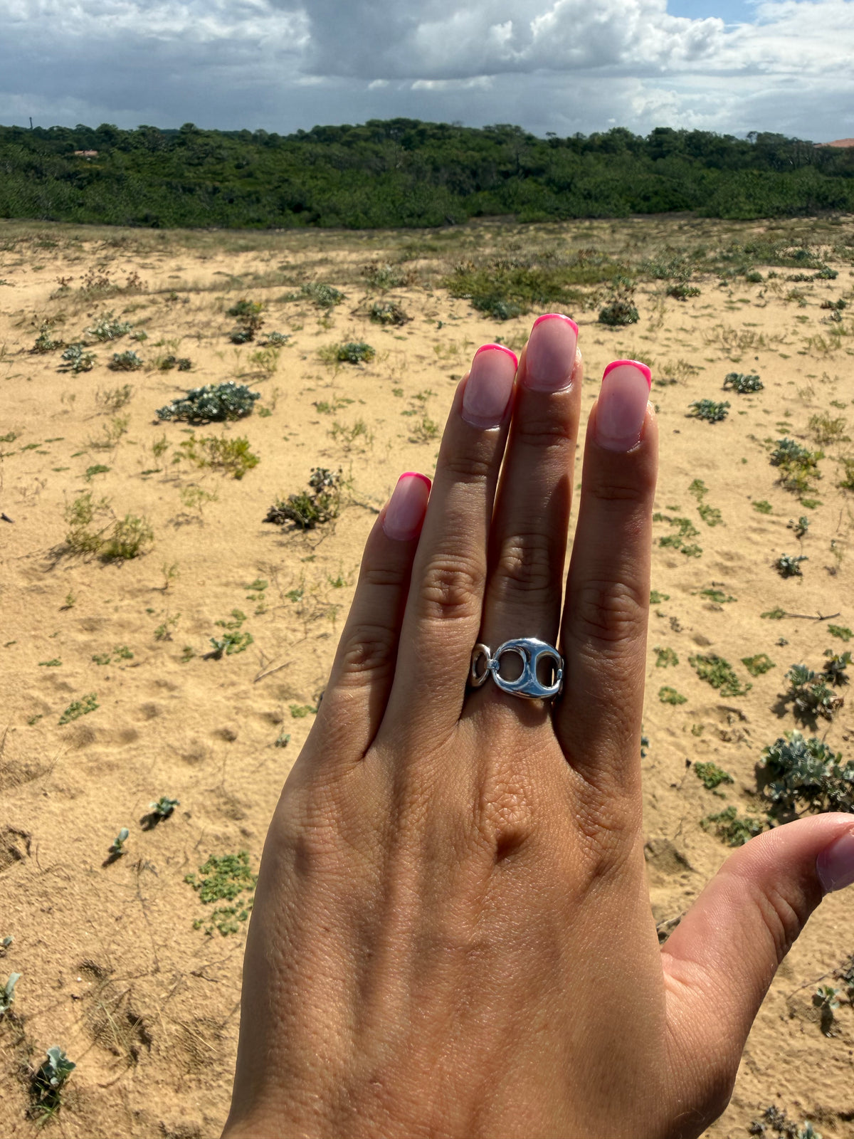 bague leonie argenté