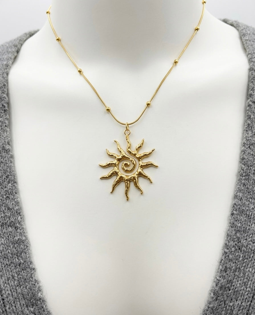Collier SUN doré