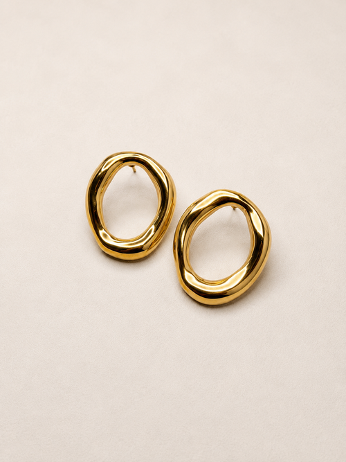 boucle d’oreille EVA doré
