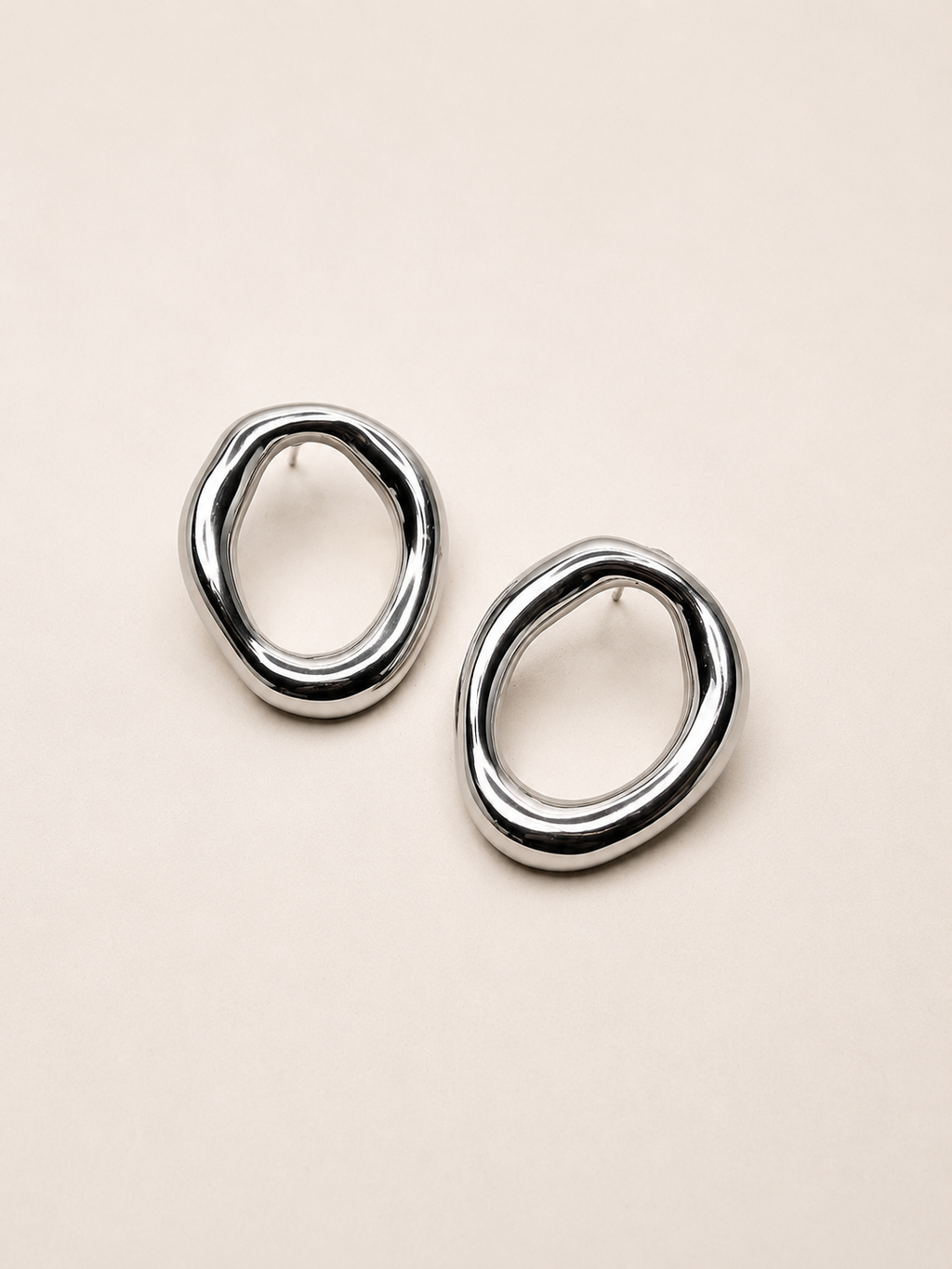 boucle d’oreille Eva argenté