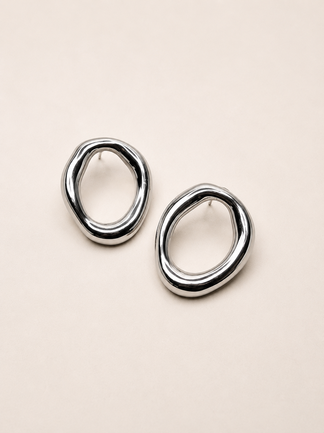boucle d’oreille Eva argenté