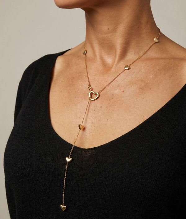 collier cœur long